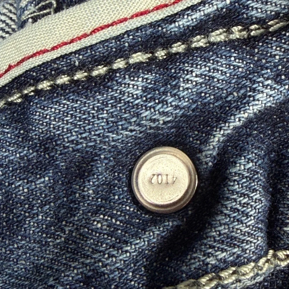 Vintage Y2K Levi's 514 Slim Straight Jeans Men's 36x34 Light Wash‎ Denim Grunge